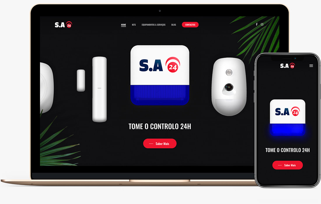 Web Design Braga – Segurança Inteligente – sa24.pt