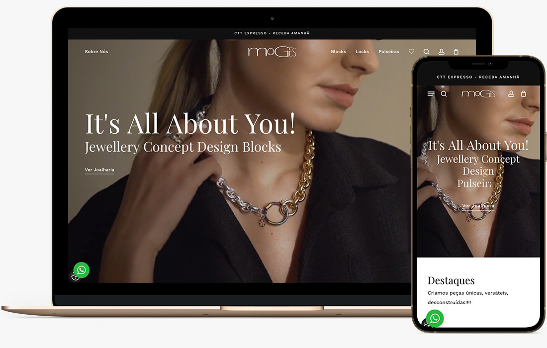 Criação de Loja Online Moges